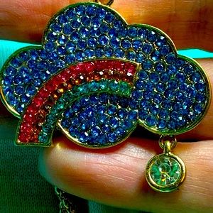 Rainbow 🌈 with clouds necklace 🌈